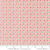 Image of Bloomsberry Check Blush quilting cotton fabric by Camille Roskelley for Moda Fabrics. Features flowers on a pink background. Cute Little Fabric Shop.