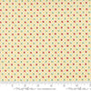 Image of Bloomsberry Check Buttermilk quilting cotton fabric by Camille Roskelley for Moda Fabrics. Features flowers on a yellow background. Cute Little Fabric Shop.