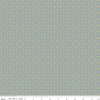Image of Charmed & Treasured Stell Dove by Kassidy Grace for Riley Blake Designs. Features a geometric pattern on a blue background. Cute Little Fabric Shop.