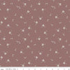Image of Charmed & Treasured Iris Canyon Rose by Kassidy Grace for Riley Blake Designs. Features flowers on a brownish gray background. Cute Little Fabric Shop.
