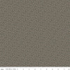 Image of Charmed & Treasured Evergreen Gray by Kassidy Grace for Riley Blake Designs. Features leaves on a gray background. Cute Little Fabric Shop.