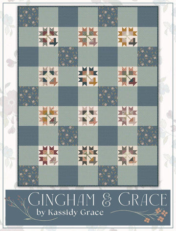 It's So Emma Gingham & Grace Quilt PaTTERN Floral Pattern - P051-ISE-332 - Riley Blake INSTRUCTIONS Only