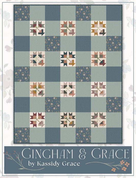 It's So Emma Gingham & Grace Quilt PaTTERN Floral Pattern - P051-ISE-332 - Riley Blake INSTRUCTIONS Only