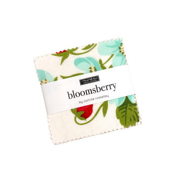 Bloomsberry 2.5" Squares Mini Charm Pack Floral Fabric - 55350MC - 42-Piece Precut - Moda Fabrics Quilting Cotton Fabric