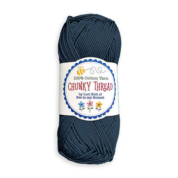 SALE Lori Holt Chunky Thread Oxford Blue - Riley Blake 100% Cotton Sport Weight Yarn