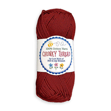 SALE Lori Holt Chunky Thread Cherry Tart Red - STCT-54797 - Riley Blake 100% Cotton Sport Weight Yarn
