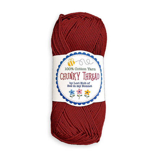 SALE Lori Holt Chunky Thread Cherry Tart Red - STCT-54797 - Riley Blake 100% Cotton Sport Weight Yarn