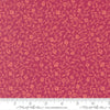 Image of Sitara Affinity Pomegranate quilting cotton fabric by Crystal Manning for Moda Fabrics. Features flowers on a pink background. Cute Little Fabric Shop.