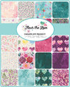 SALE Fleur The Love 2.5" Squares Mini Charm Pack Floral Fabric - 39880MC - 42-Piece Precut - Moda Fabrics Quilting Cotton Fabric