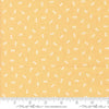 Image of Handmade Sweetness Confetti Butterscotch quilting cotton fabric by My Sew Quilty Life for Moda Fabrics. Features bows on a yellow background. Cute Little Fabric Shop.