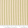 Image of Handmade Sweetness Ribbon Pear quilting cotton fabric by My Sew Quilty Life for Moda Fabrics. Features stripes on a green background. Cute Little Fabric Shop.
