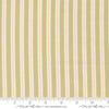 Image of Handmade Sweetness Ribbon Pear quilting cotton fabric by My Sew Quilty Life for Moda Fabrics. Features stripes on a green background. Cute Little Fabric Shop.