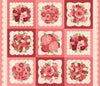 Je Taime Doily Panel Lace Pink Valentine's Day Fabric - 20998 - Moda Fabrics Quilting Cotton Fabric