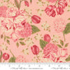 Image of Je Taime Love Garden Blush quilting cotton fabric by Stacy Iest Hsu for Moda Fabrics. Features flowers on a pink background. Cute Little Fabric Shop.