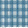 Image of Cath Kidston Signature Collection Gingham Navy by Cath Kidston for Riley Blake Designs. Features gingham on a blue background. Cute Little Fabric Shop.