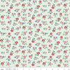 Image of Cath Kidston Signature Collection Arlington Ditsy Mist by Cath Kidston for Riley Blake Designs. Features flowers on a green background. Cute Little Fabric Shop.