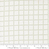 Image of Bloomsberry Stroll White Green quilting cotton fabric by Camille Roskelley for Moda Fabrics. Features squares on a white background. Cute Little Fabric Shop.