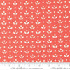 Image of Bloomsberry Mayfair Nantucket Red quilting cotton fabric by Camille Roskelley for Moda Fabrics. Features flowers on a red background. Cute Little Fabric Shop.