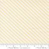 Image of Bloomsberry Stripe White Buttermilk quilting cotton fabric by Camille Roskelley for Moda Fabrics. Features stripes on a white background. Cute Little Fabric Shop.