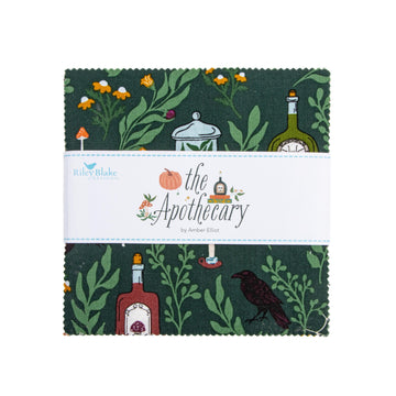 The Apothecary 5" Stacker Halloween Fabric - 5-17550-42 - 42-Piece Precut - Riley Blake Quilting Cotton Fabric