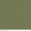 Image of Charmed & Treasured Lottie Green by Kassidy Grace for Riley Blake Designs. Features a geometric pattern on a green background. Cute Little Fabric Shop.