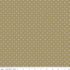 Image of Charmed & Treasured Stella Lemongrass by Kassidy Grace for Riley Blake Designs. Features a geometric pattern on a green background. Cute Little Fabric Shop.