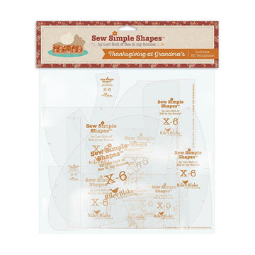 SALE Lori Holt Thanksgiving at Grandma's Sew Simple Shapes - STT-50239 - Riley Blake Plastic Applique Templates