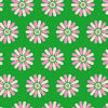 Image of Sparkle Mart Freshly Picked Deep Verdant quilting cotton fabric by Melody Miller of Ruby Star Society for Moda Fabrics. Features flowers on a green background. Cute Little Fabric Shop.