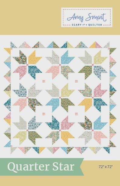 SALE Quarter Star Quilt PATTERN P123 - Amy  Smart - Dairy of a Quilter - INSTRUCTIONS Only - Fat Quarter-Friendly