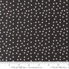 Image of Makers Delight Small Dot Super Black by Chrissy Lux for Moda Fabrics. Features polka dots on a black background. Cute Little Fabric Shop.