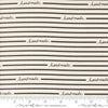 Image of Makers Delight Handmade Stripe White Black by Chrissy Lux for Moda Fabrics. Features stripes on a white background. Cute Little Fabric Shop.