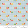 Image of Makers Delight Tiny Floral Breeze by Chrissy Lux for Moda Fabrics. Features flowers on a blue and white background. Cute Little Fabric Shop.