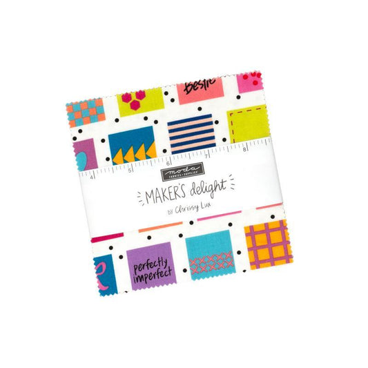 SALE Makers Delight Charm Pack Geometric Fabric - 28100PP - 42-piece Precut - Moda Fabrics Quilting Cotton Fabric