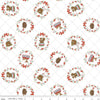 3-Yard-Cut - SALE Whimsical Woodland Tossed Animals White WIDEBACK 108" Wide - Riley Blake Quilting Cotton Fabric