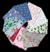 SALE Candy Canes & Claus Fat Quarter Bundle Christmas Fabric - FaTQU CCAC 3PKB - QT Fabrics Quilting Cotton Fabric