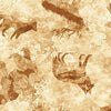 SALE MINKY Mountain Splendor Animals Silhouettes Tan Cream Fabric 60" Wide - 31584 - QT Fabrics 100% Polyester Fabric