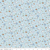 Image of Traditional 30's Geese Blue quilting cotton fabric by Lindsay Wilkes for Riley Blake Designs. Features birds on a blue background. Cute Little Fabric Shop.