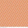 Image of Traditional 30's Dots Orange quilting cotton fabric by Lindsay Wilkes for Riley Blake Designs. Features polka dots on an orange background. Cute Little Fabric Shop.