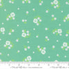Image of Joysome Hand Picked Peacock quilting cotton fabric by Corey Yoder for Moda Fabrics. Features flowers on a green blue background. Cute Little Fabric Shop.
