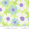 Image of Joysome Large Floral Honeydew quilting cotton fabric by Corey Yoder for Moda Fabrics. Features flowers on a green background. Cute Little Fabric Shop.