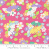 Image of Joysome Flower Fields Petunia quilting cotton fabric by Corey Yoder for Moda Fabrics. Features flowers on a pink background. Cute Little Fabric Shop.