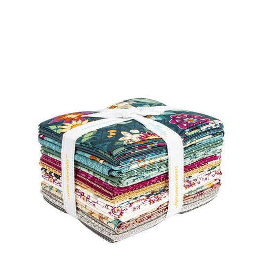 SALE Where the Wild Flowers Are Fat Quarter Bundle Floral Fabric - FQ-18250-21 - 21-Piece Precut - Riley Blake Quilting Cotton Fabric