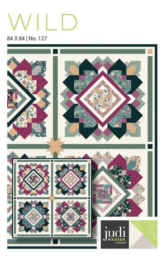 Judi Madsen Designs Wild Quilt PATTERN Square Quilt Pattern - Riley Blake INSTRUCTIONS Only