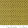 Image of Bug Collector Dot Dot Dot Leaf quilting cotton fabric by Sweetwater for Moda Fabrics. Features circles on a green background. Cute Little Fabric Shop.