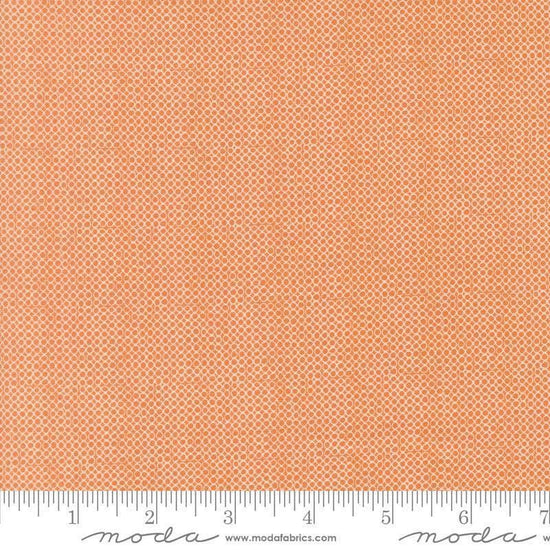Image of Bug Collector Bug Net Orange quilting cotton fabric by Sweetwater for Moda Fabrics. Features circles on an orange background. Cute Little Fabric Shop.