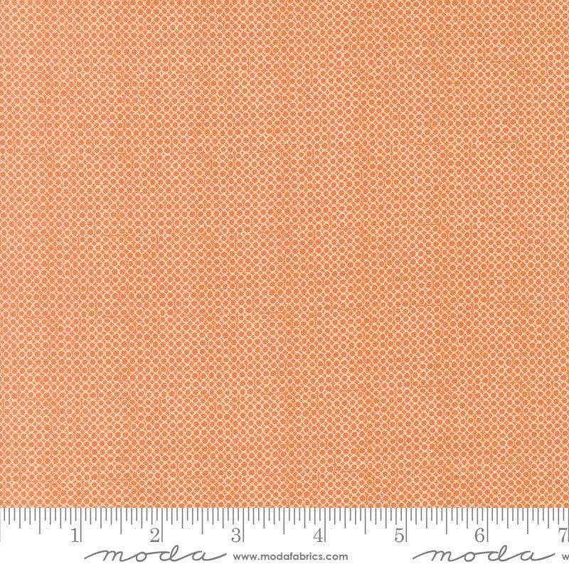 Image of Bug Collector Bug Net Orange quilting cotton fabric by Sweetwater for Moda Fabrics. Features circles on an orange background. Cute Little Fabric Shop.