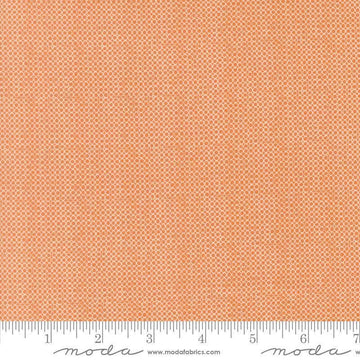 Image of Bug Collector Bug Net Orange quilting cotton fabric by Sweetwater for Moda Fabrics. Features circles on an orange background. Cute Little Fabric Shop.