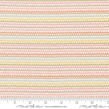 Image of Bug Collector Squiggles Cloud quilting cotton fabric by Sweetwater for Moda Fabrics. Features lines on a white background. Cute Little Fabric Shop.