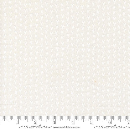 Image of Bug Collector Love Bug Cloud White quilting cotton fabric by Sweetwater for Moda Fabrics. Features hearts on a white background. Cute Little Fabric Shop.
