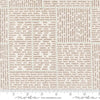 Image of Bug Collector In The News Cloud Dirt quilting cotton fabric by Sweetwater for Moda Fabrics. Features words on a white background. Cute Little Fabric Shop.